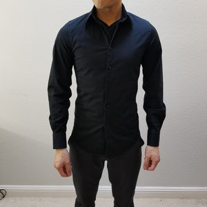 Express Men's Dress Shirt 1MX Fitted XS